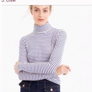 3 for $15! J. Crew Blue Striped Turtle Neck
